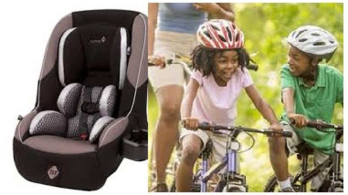 Stock image of children wearing helmets