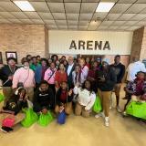 Congressman Thompson with students at 2024 College & Career Fair