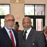 Congressman Bennie Thompson with constituent