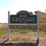 Grenada Mississippi welcome sign