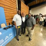 Congressman Thompson with Nissan Representative at 2024 College & Career Fair