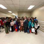  Congressman Thompson with students at  2024 College and Career Fair 