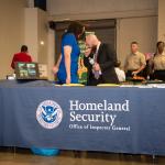 Table at college and career fair