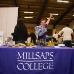 Table at college and career fair