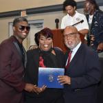Congressman Bennie Thompson pictured with constituents
