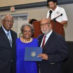 Congressman Bennie Thompson pictured with constituents