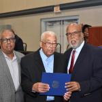 Congressman Bennie Thompson pictured with constituents
