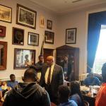 Congressman Bennie Thompson talking with Pyramid