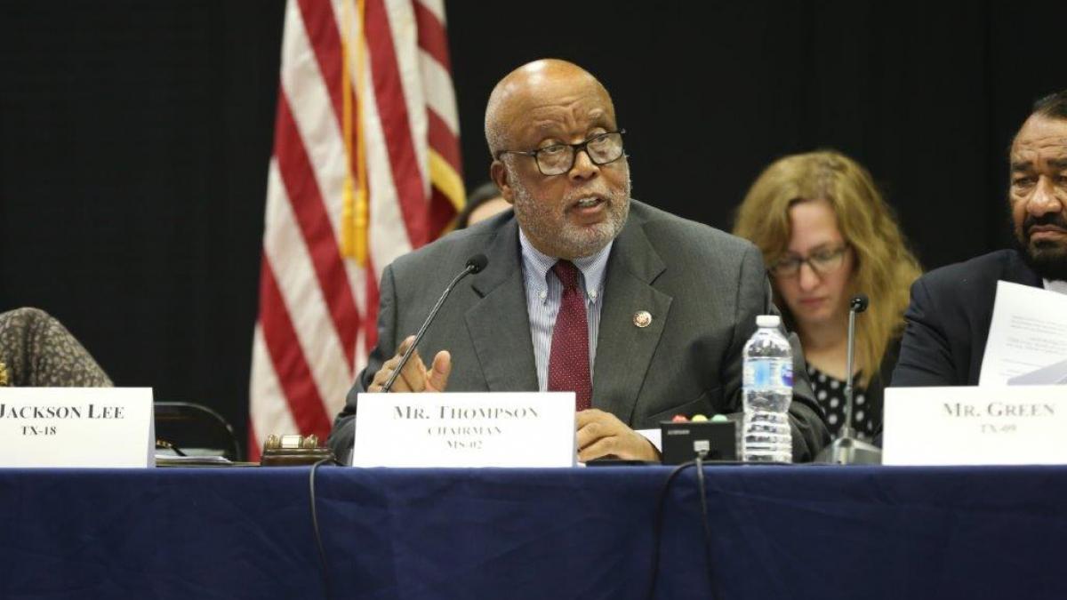 Congressman Bennie Thompson speaking on panel